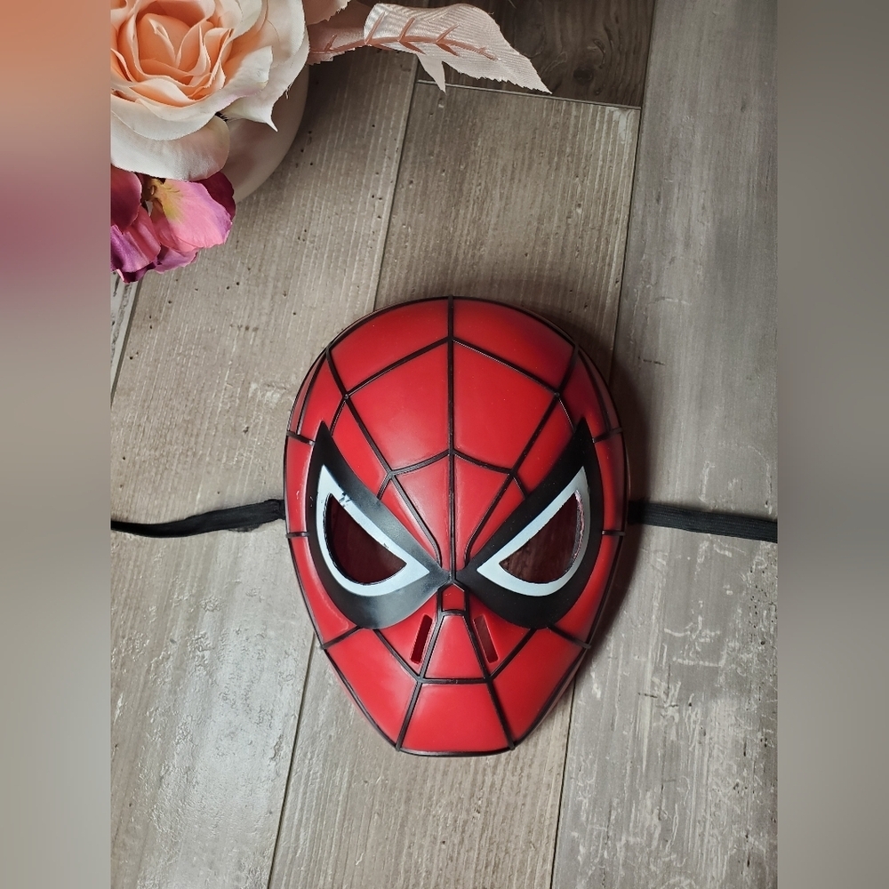 Marvel Spider-Man Spiderman Youth Costume Cosplay Mask Hard Plastic Halloween